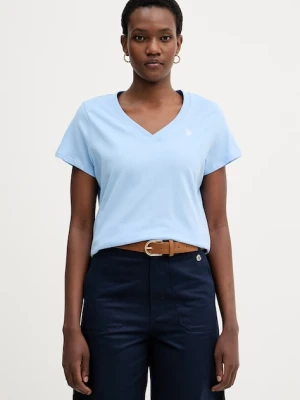 Zdjęcie produktu U.S. Polo Assn. T-shirt damski bawełniany V-NECK