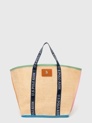 Zdjęcie produktu U.S. Polo Assn. torba plażowa kolor beżowy