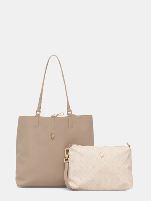 U.S. Polo Assn. torebka dwustronna Malibu kolor beżowy BEUM08706WVP