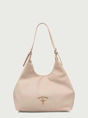 U.S. Polo Assn. torebka hobo damska z imitacji skóry Stanford beżowy