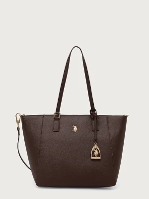 U.S. Polo Assn. torebka shopper damska z imitacji skóry Jones brązowy
