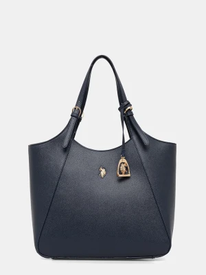 U.S. Polo Assn. torebka shopper damska z imitacji skóry JONES granatowy