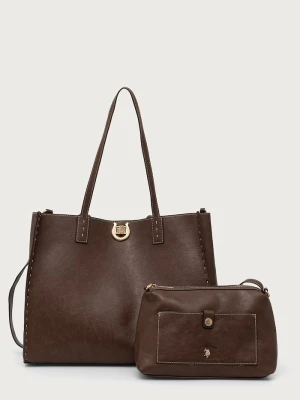 U.S. Polo Assn. torebka shopper damska z imitacji skóry MIDDLETON brązowy