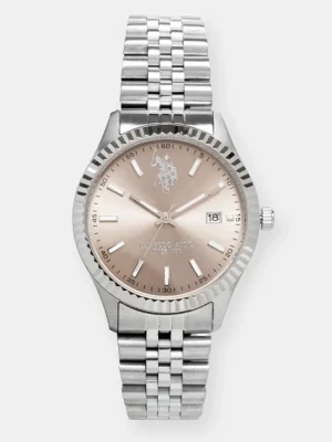 U.S. Polo Assn. zegarek DAMIAN męski kolor srebrny USP4993ST