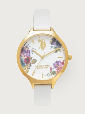 U.S. Polo Assn. zegarek damski DAHLIA biały