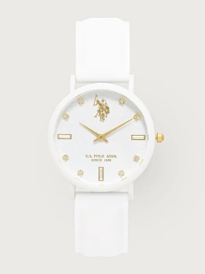 U.S. Polo Assn. zegarek damski LUCY CRYSTAL beżowy
