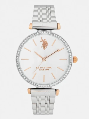 U.S. Polo Assn. zegarek ELEONOR srebrny