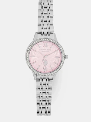U.S. Polo Assn. zegarek FAITH srebrny