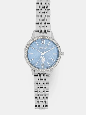 U.S. Polo Assn. zegarek FAITH srebrny