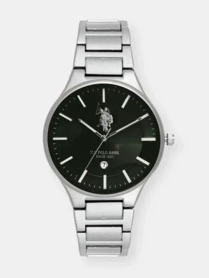U.S. Polo Assn. zegarek JORDAN męski kolor srebrny USP7182GR