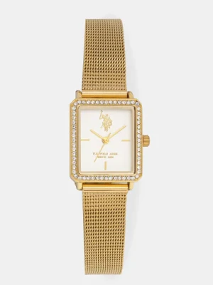 U.S. Polo Assn. zegarek JULIETTE damski kolor złoty USP8137YG