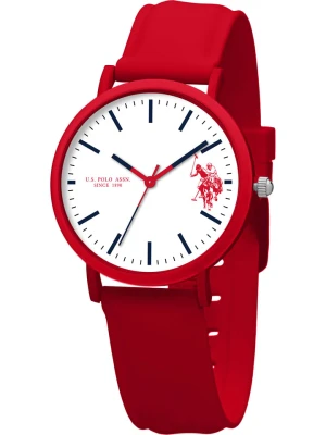 U.S. Polo Assn. Zegarek kwarcowy w kolorze czerwono-białym rozmiar: onesize