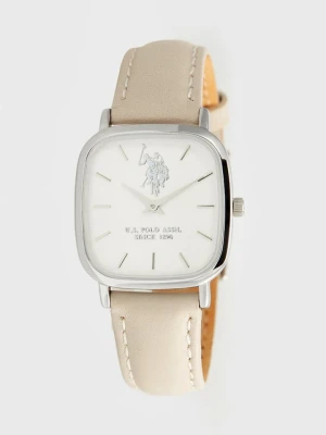 U.S. Polo Assn. Zegarek kwarcowy w kolorze srebrno-biało-szarobrązowym rozmiar: onesize