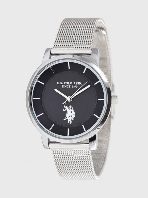 U.S. Polo Assn. Zegarek kwarcowy w kolorze srebrno-czarnym rozmiar: onesize