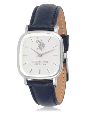 U.S. Polo Assn. Zegarek kwarcowy w kolorze srebrno-granatowo-białym rozmiar: onesize