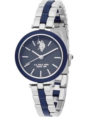 U.S. Polo Assn. Zegarek kwarcowy w kolorze srebrno-granatowym rozmiar: onesize
