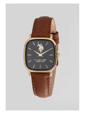 U.S. Polo Assn. Zegarek kwarcowy w kolorze złoto-czarno-brązowym rozmiar: onesize