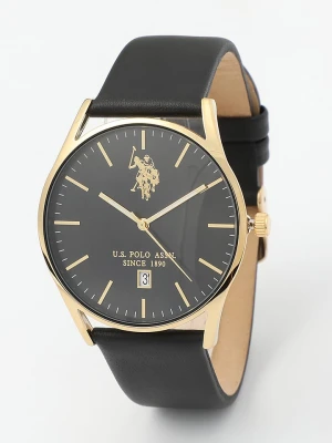 U.S. Polo Assn. Zegarek kwarcowy w kolorze złoto-czarnym rozmiar: onesize
