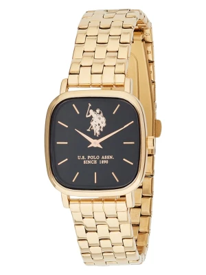 U.S. Polo Assn. Zegarek kwarcowy w kolorze złoto-czarnym rozmiar: onesize