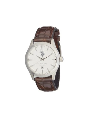 U.S. Polo Assn. Zegarek Yale USP7369WH Brązowy