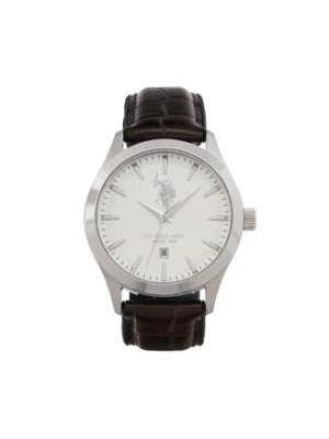 U.S. Polo Assn. Zegarek Yale USP7369WH Brązowy