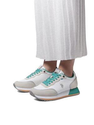 U.S. Polo Sneakersy w kolorze biało-turkusowym rozmiar: 36