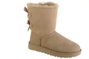 UGG Bailey Bow II 1016225-MDSD, Damskie, Beżowe, buty zimowe, skóra naturalna, rozmiar: 41