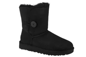 UGG Bailey Button II 1016226-BLK, Damskie, Czarne, buty zimowe, skóra naturalna, rozmiar: 36