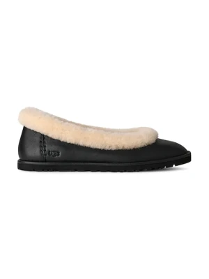 UGG baleriny skórzane Zora Leather Ballet Flat kolor czarny 1178450.BLK