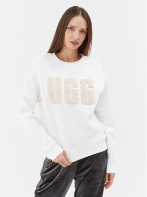 Ugg Bluza Madeline Fuzzy Logo 1123718 Biały Regular Fit