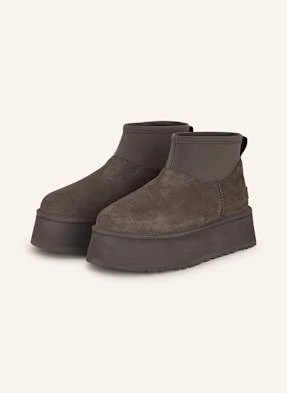 Ugg Botki Na Platformie Classic Mini Dipper grau