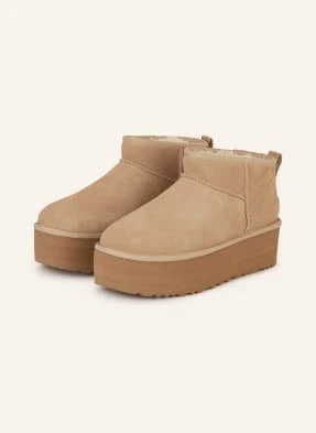 Zdjęcie produktu Ugg Botki Na Platformie Classic Ultra Mini Platform beige