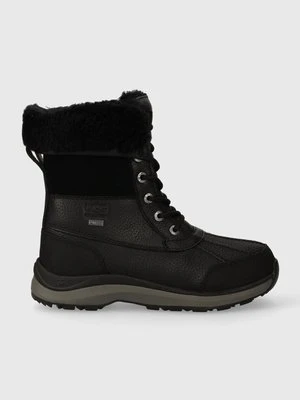 UGG buty Adirondack Boot III damskie kolor czarny na płaskim obcasie ocieplone 1095141