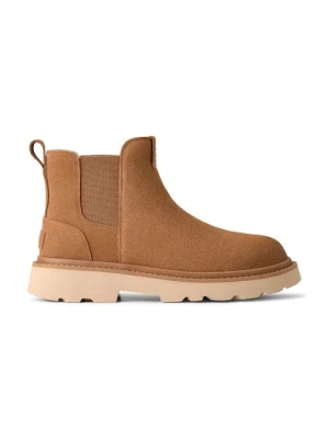 UGG buty zamszowe Chelsea Lug męskie kolor brązowy 1171372.CHE