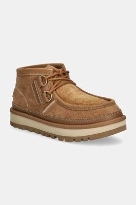 UGG buty zamszowe Hayden Moc męskie kolor brązowy 1158276-CHE