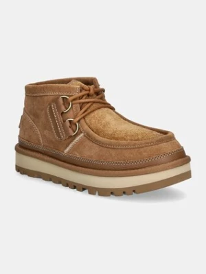 UGG buty zamszowe Hayden Moc męskie kolor brązowy 1158276-CHE