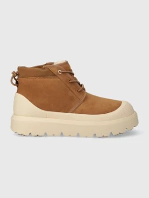 UGG buty zamszowe Neumel Weather Hybrid męskie kolor brązowy 1143991