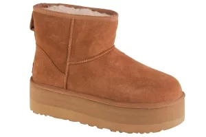 UGG Classic Mini Platform 1134991-CHE, Damskie, Brązowe, buty zimowe, skóra zamszowa, rozmiar: 38