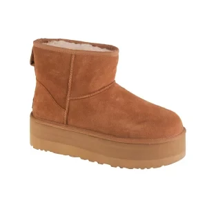 UGG Classic Mini Platform 1134991-CHE, Damskie, Brązowe, buty zimowe, skóra zamszowa, rozmiar: 37