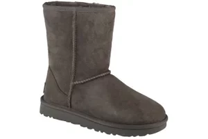 UGG Classic Short II 1016223-GREY, Damskie, Szare, buty zimowe, skóra naturalna, rozmiar: 37