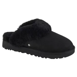 UGG Classic Slipper II 1130876-BLK, Damskie, Czarne, kapcie, skóra zamszowa, rozmiar: 36