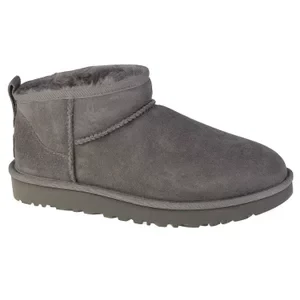 UGG Classic Ultra Mini 1116109-GREY, Damskie, Szare, buty zimowe, skóra naturalna, rozmiar: 41