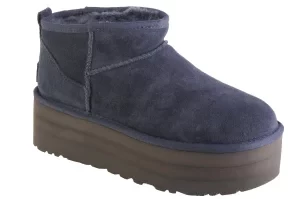 UGG Classic Ultra Mini Platform 1135092-EVB, Damskie, Granatowe, buty zimowe, skóra zamszowa, rozmiar: 41