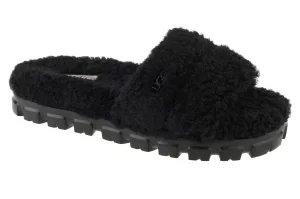 UGG Cozetta Curly 1130838-BLK, Damskie, Czarne, kapcie, skóra zamszowa, rozmiar: 36