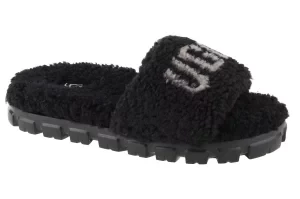 UGG Cozetta Curly Graphic 1132891-BLK, Damskie, Czarne, kapcie, skóra zamszowa, rozmiar: 37