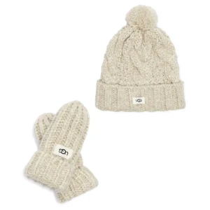 UGG Czapka + rękawiczki | z dodatkiem wełny