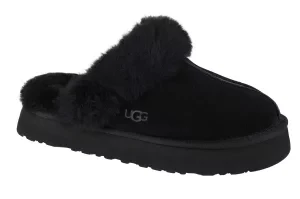 UGG Disquette Slippers 1122550-BLK, Damskie, Czarne, Kapcie, skóra zamszowa, rozmiar: 36