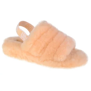 UGG Fluff Yeah Slide 1095119-PFZ, Damskie, Różowe, kapcie, skóra naturalna, rozmiar: 38