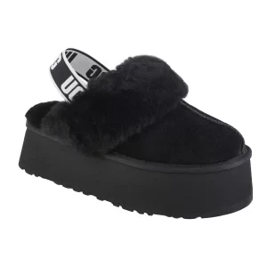 UGG Funkette 1113474-BLK, Damskie, Czarne, kapcie, skóra zamszowa, rozmiar: 36