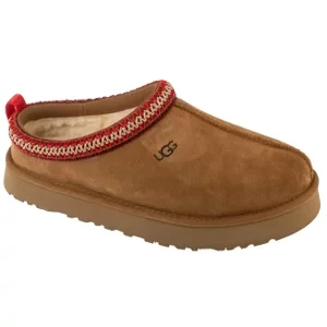 UGG K Tazz 1143776K-CHE, Dla dziewczynki, Brązowe, kapcie, skóra zamszowa, rozmiar: 33,5
